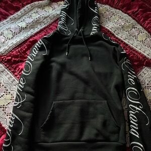Men's Cursive Letter Y2K Script Hoodie